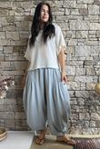 Tasha Cushion Cotton Sia Barrel Pant Pearl